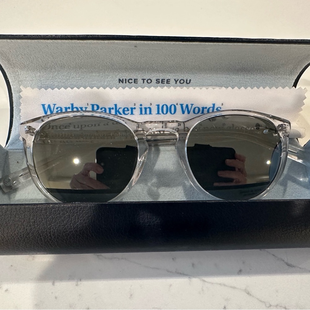 Warby Parker Haskell Crystal Frame Sunglasses